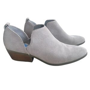 Joie Rowen taupe suede Southwestern style slip on bootie size 6.5